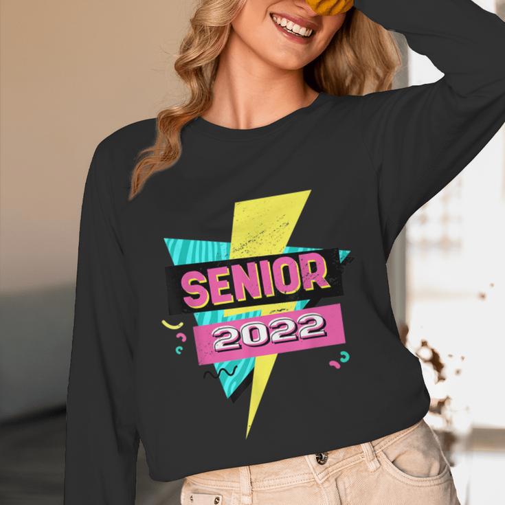 Senior 2022 Graduation Class Of 2022 Retro 90's Graduation Unisex Long Sleeve T-Shirt