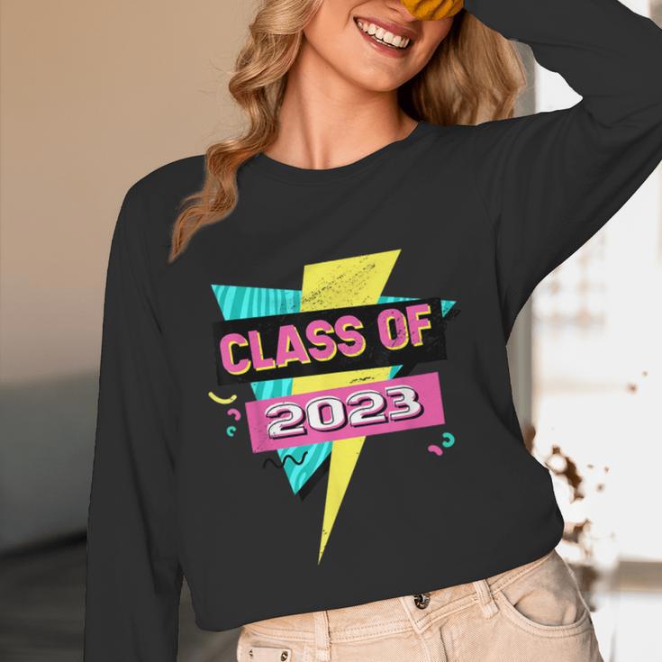 Senior 2023 Graduation Class Of 2023 Retro 90's Graduation Unisex Long Sleeve T-Shirt