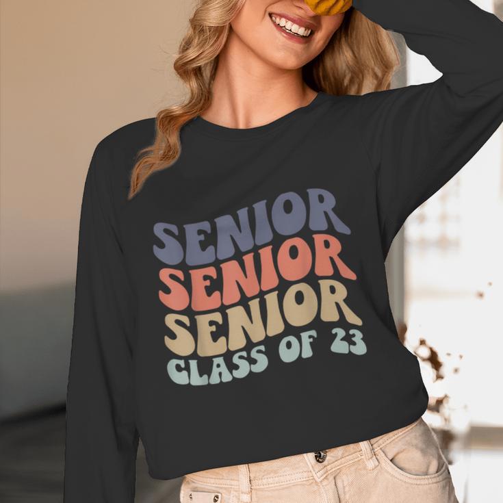 SENIOR 2023 Retro Class Of 2023 Seniors Graduation 23 Hippie Unisex Long Sleeve T-Shirt