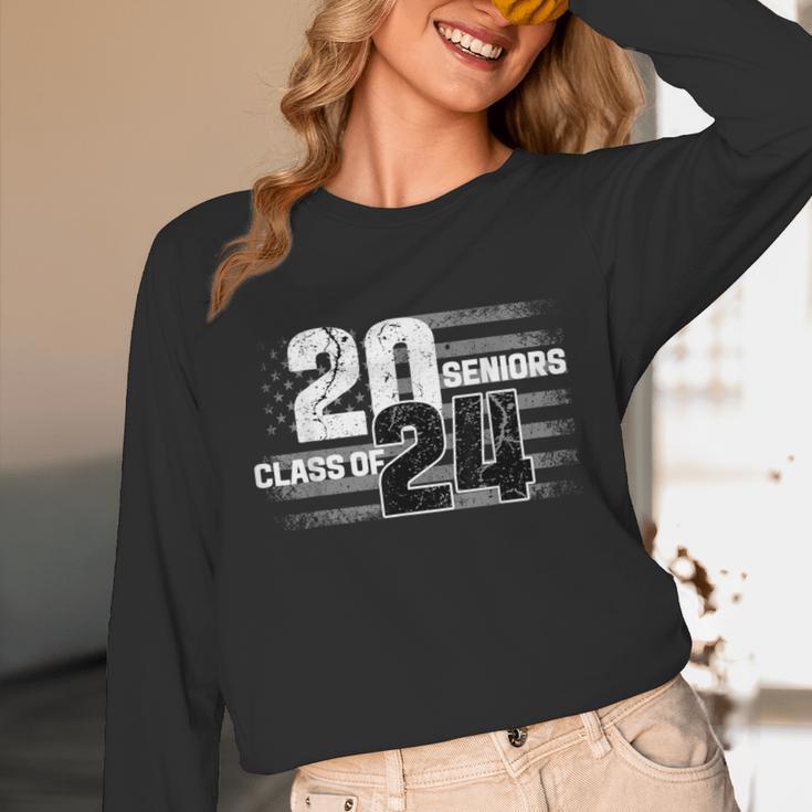Senior 2024 Graduation Class Of 2024 Senior Women Boy Girl Unisex Long Sleeve T-Shirt