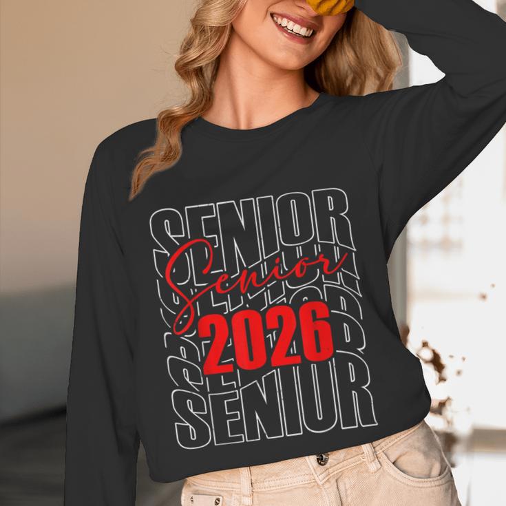 Senior 2026 Retro Class Of 2026 Graduation For Students Unisex Long Sleeve T-Shirt