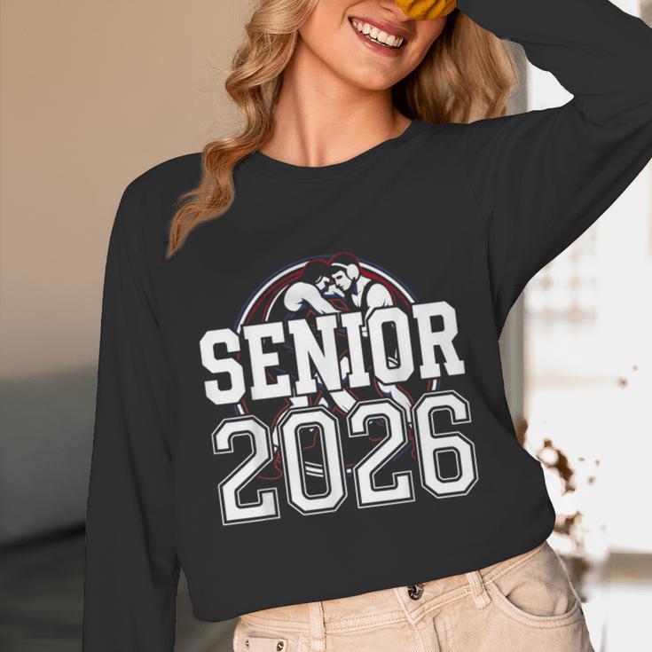 Senior 2026 Wrestling Class Of 2026 Wrestler Graduation Unisex Long Sleeve T-Shirt