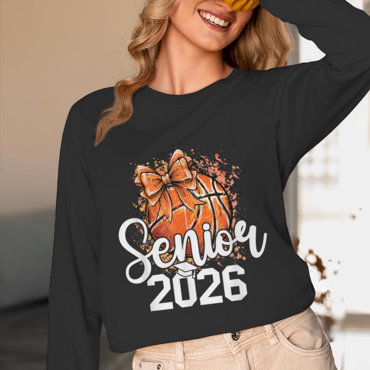 Senior Basketball Class Of 2026 Coquette Graduation Day Unisex Long Sleeve T-Shirt