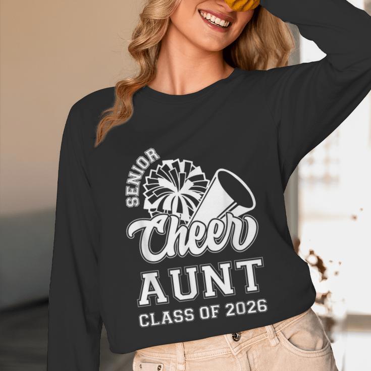 Senior Cheerleader Aunt Cheer Class Of 2026 Graduation Women Unisex Long Sleeve T-Shirt