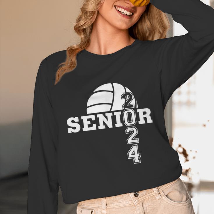Senior Class Of 2024 Volleyball Seniors School Graduation Unisex Long Sleeve T-Shirt