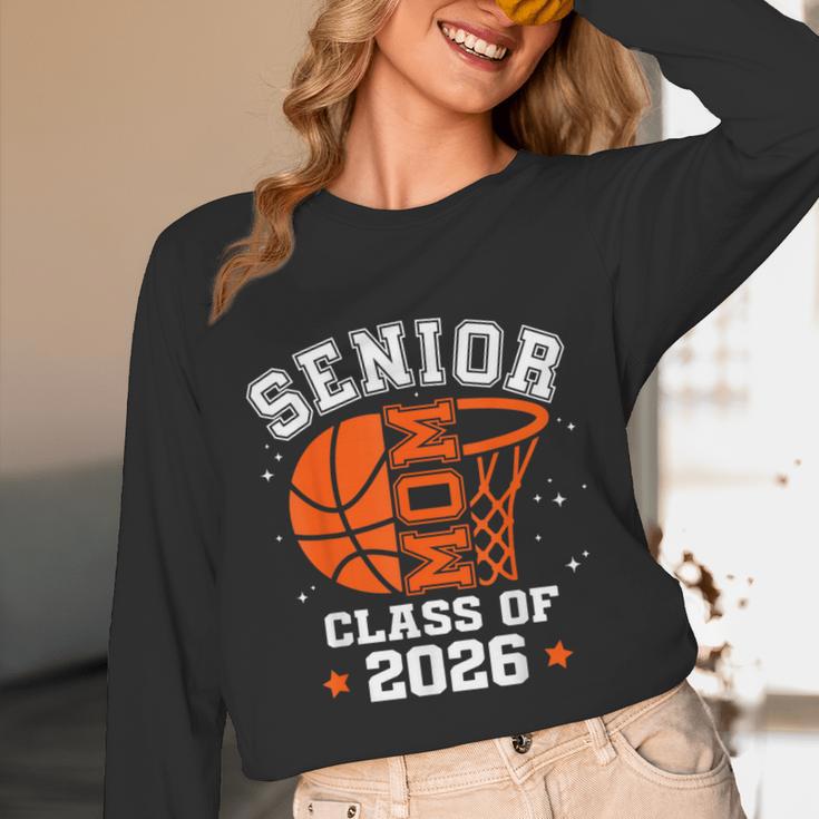 Senior Mom Class Of 2026 Basketball Graduation Unisex Long Sleeve T-Shirt