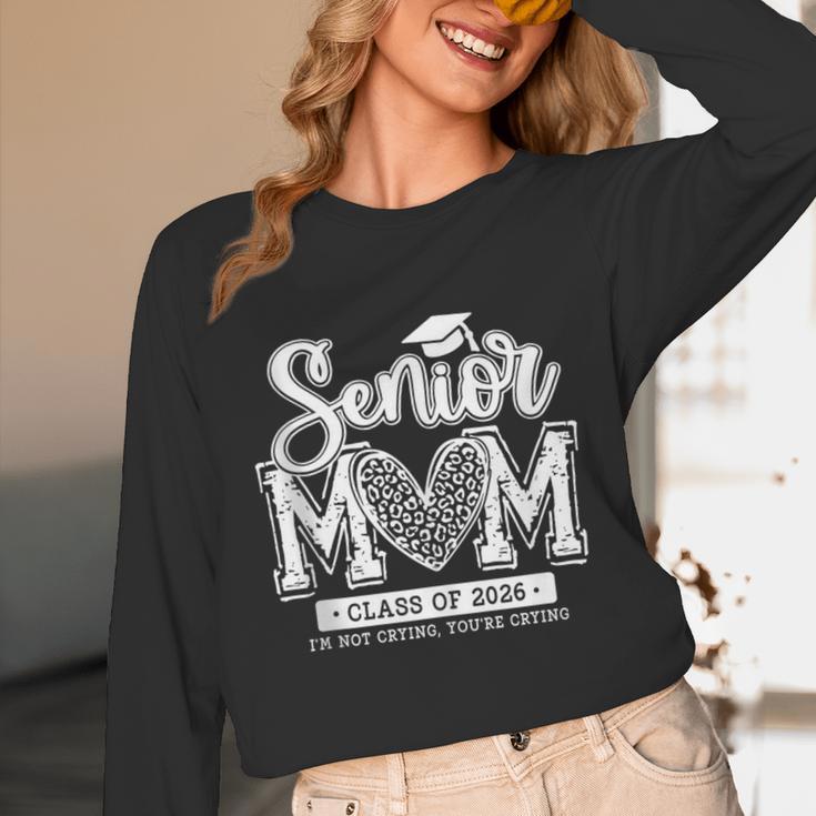 Senior Mom Class Of 2026 Senior Mama 2026 Graduation Leopard Unisex Long Sleeve T-Shirt