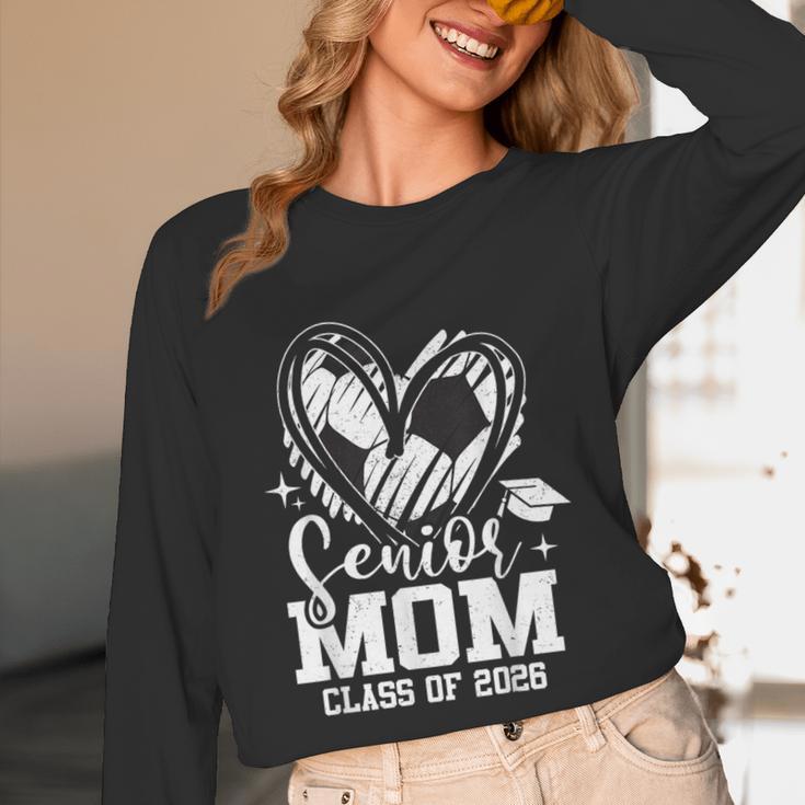 Senior Mom Class Of 2026 Soccer Graduation Heart Unisex Long Sleeve T-Shirt