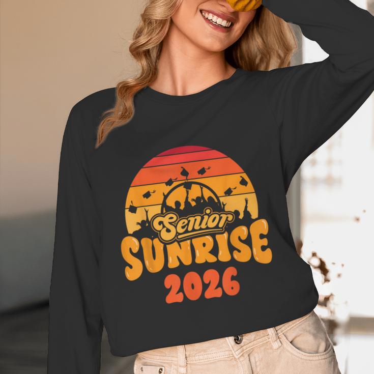 Senior Sunrise Class Of 2026 Graduation Proud Graduate Retro Unisex Long Sleeve T-Shirt