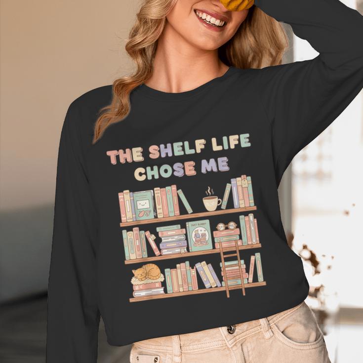 The Shelf Life Chose Me Bookstore Reading Lover Graphic Unisex Long Sleeve T-Shirt The Shelf Life Chose Me Bookstore Reading Lover Graphic Unisex Long Sleeve T-Shirt