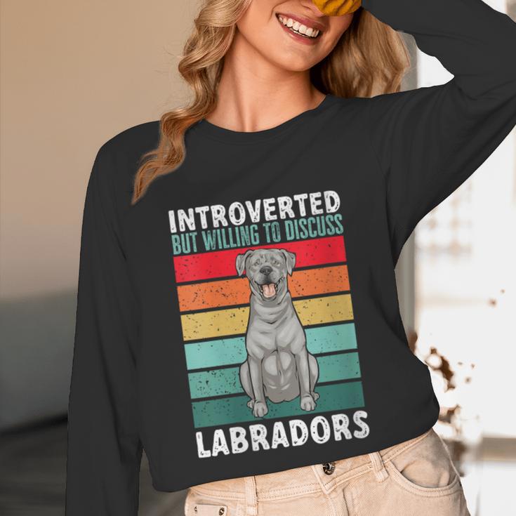 Silver Labrador Retriever Introvert Silver Lab Unisex Long Sleeve T-Shirt Silver Labrador Retriever Introvert Silver Lab Unisex Long Sleeve T-Shirt