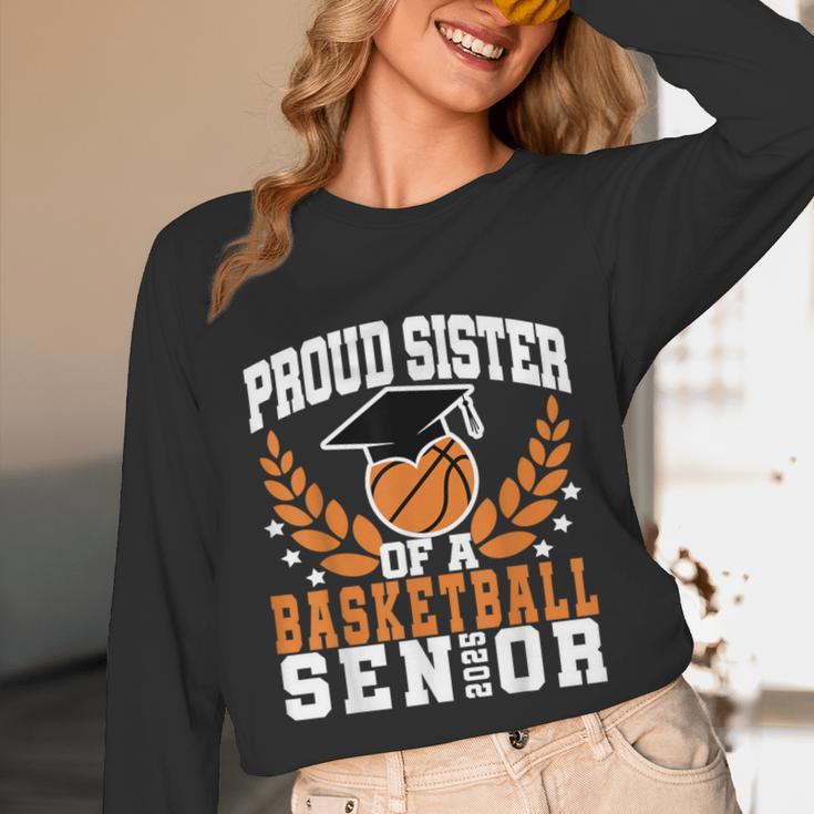 Sister Class Of 2025 Senior Basketball Graduation Family Unisex Long Sleeve T-Shirt