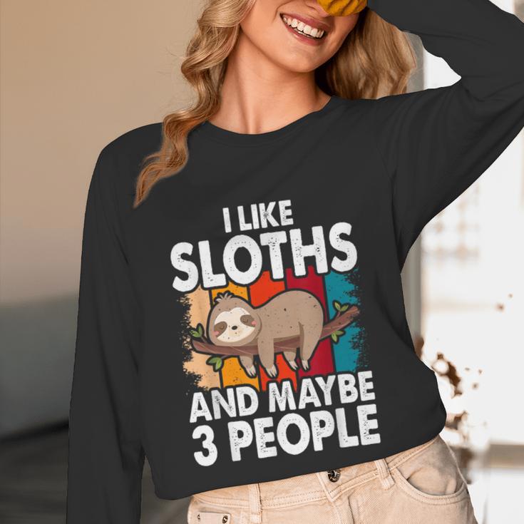 Sloth For Sloth Lover Men Women Kids Introvert Unisex Long Sleeve T-Shirt Sloth For Sloth Lover Men Women Kids Introvert Unisex Long Sleeve T-Shirt