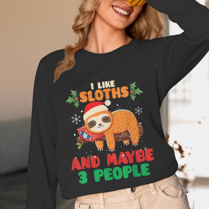 Sloth For Sloth Lover Men Women Kids Introverts Unisex Long Sleeve T-Shirt Sloth For Sloth Lover Men Women Kids Introverts Unisex Long Sleeve T-Shirt