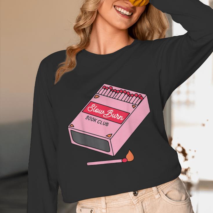 Slow Burn Book Club Unisex Long Sleeve T-Shirt Slow Burn Book Club Unisex Long Sleeve T-Shirt