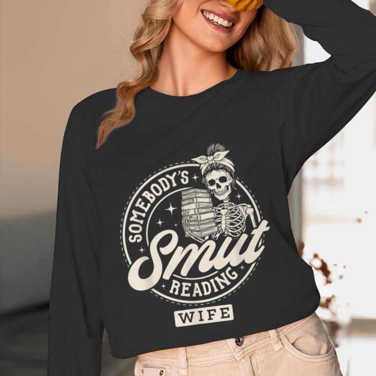 Smut Book Reader Spicy Romance Somebody's Smut Reading Wife Unisex Long Sleeve T-Shirt Smut Book Reader Spicy Romance Somebody's Smut Reading Wife Unisex Long Sleeve T-Shirt