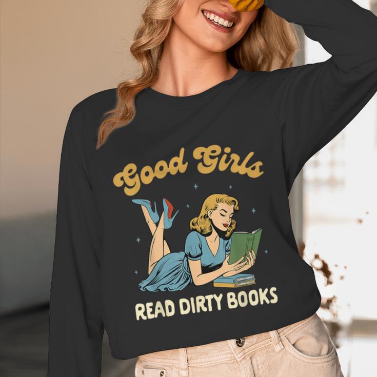 Smut Reader Book Romance Good That Girls Read Dirty Books Unisex Long Sleeve T-Shirt