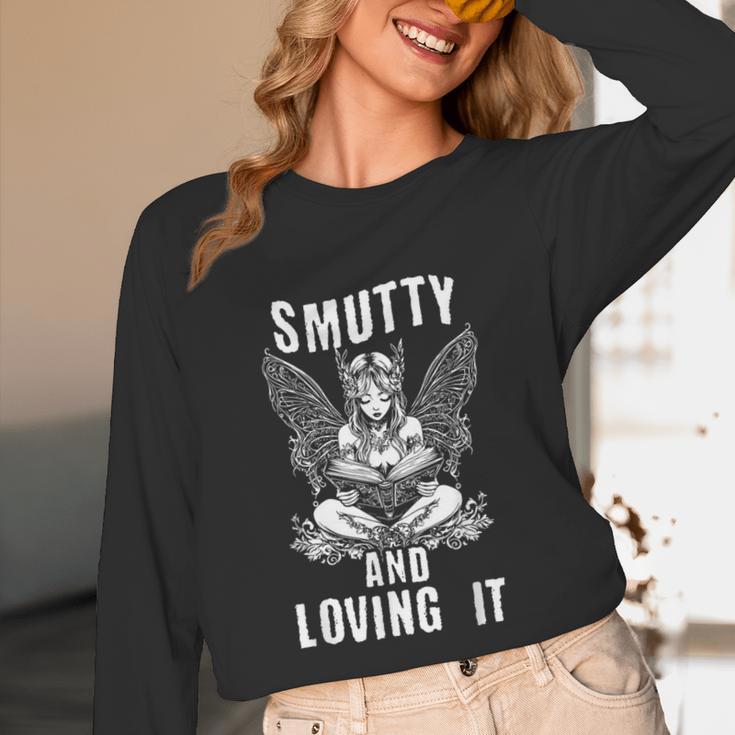 Smutty And Loving It Dark Fantasy Spicy Book Lover Unisex Long Sleeve T-Shirt Smutty And Loving It Dark Fantasy Spicy Book Lover Unisex Long Sleeve T-Shirt
