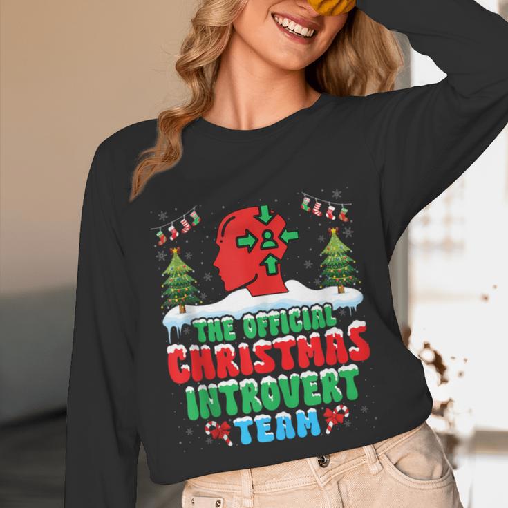 Snow Christmas Introvert Team Introverted Introvert Xmas Unisex Long Sleeve T-Shirt Snow Christmas Introvert Team Introverted Introvert Xmas Unisex Long Sleeve T-Shirt