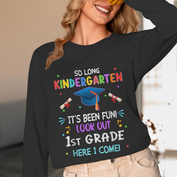So Long Kindergarten Graduation Look Out 1st Grade 2025 Kids Unisex Long Sleeve T-Shirt