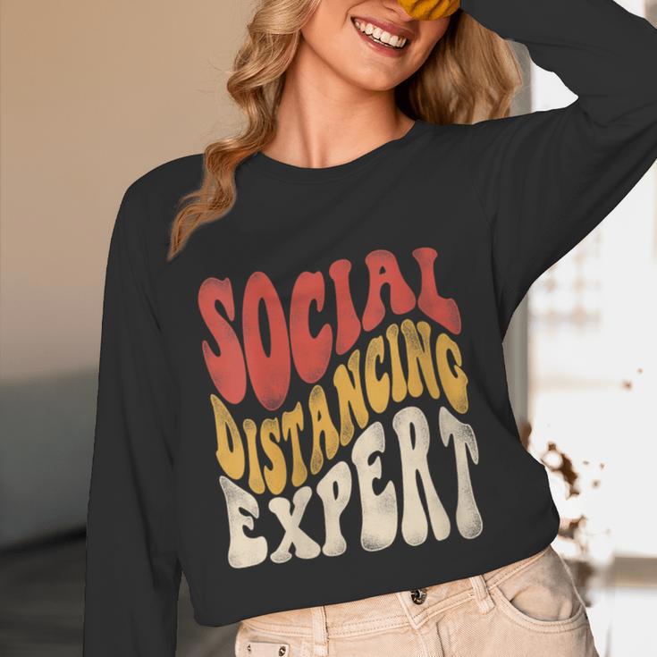 Social Distancing Expert Introvert Unisex Long Sleeve T-Shirt Social Distancing Expert Introvert Unisex Long Sleeve T-Shirt