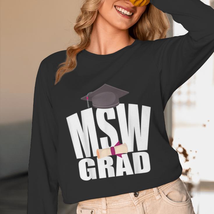 Social Work MSW Graduation Masters Degree Worker 2020 Unisex Long Sleeve T-Shirt