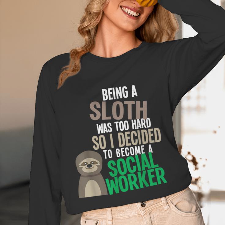 Social Work Student Masters Degree Graduation Unisex Long Sleeve T-Shirt
