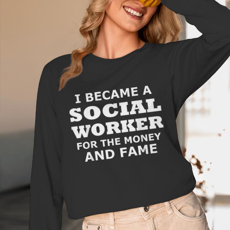 Social Worker Graduation Men Women Social Worker Unisex Long Sleeve T-Shirt
