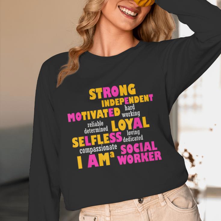 Social WorkerShirt Graduation Social Work Month Unisex Long Sleeve T-Shirt