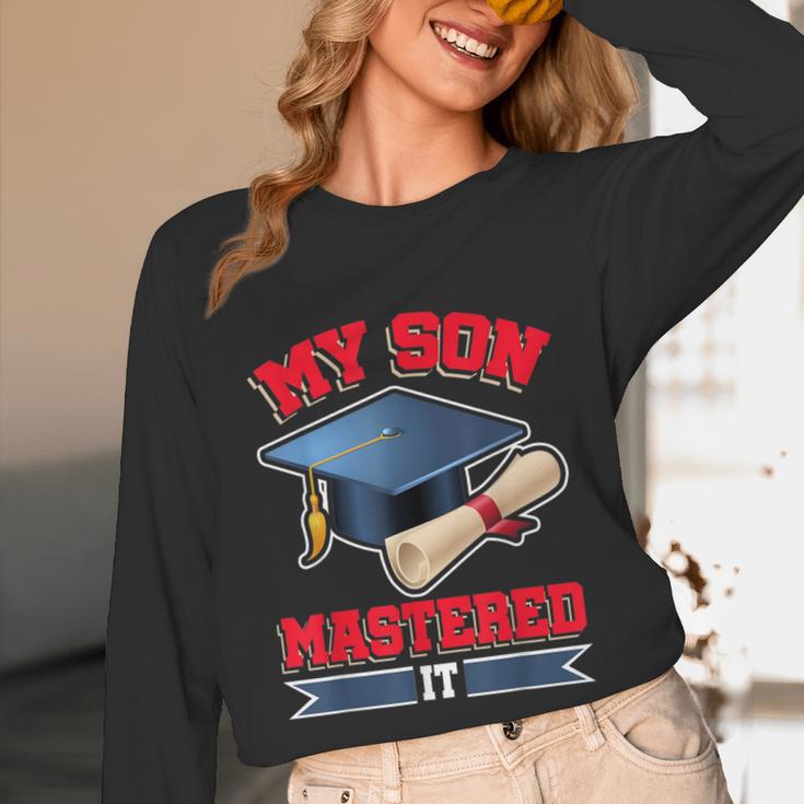 My Son Mastered It Shirt Masters Tee Graduate Graduation Unisex Long Sleeve T-Shirt