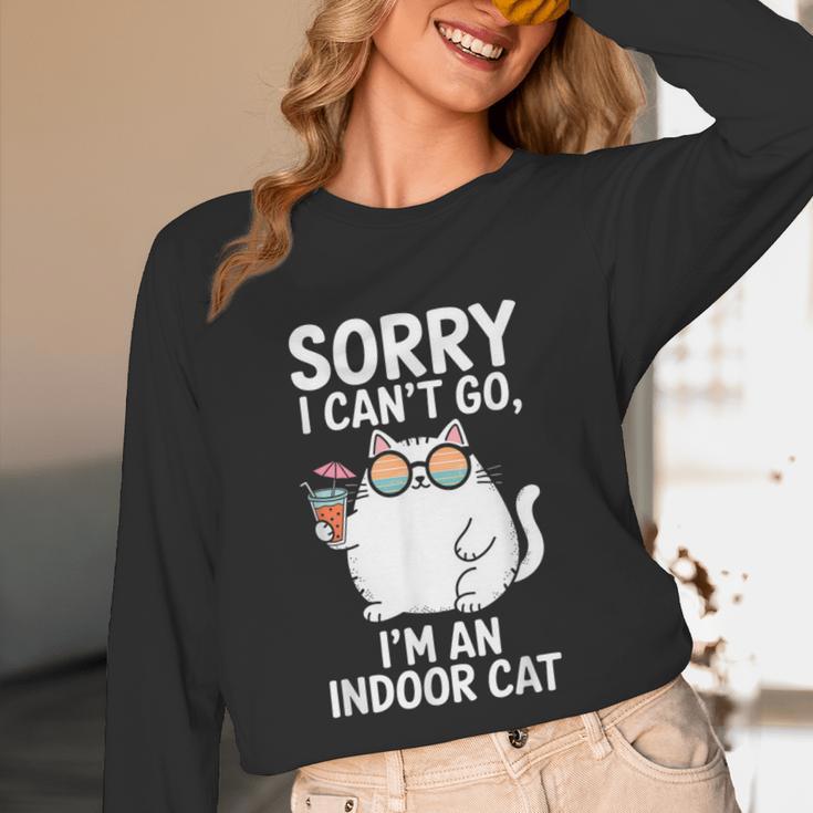 Sorry I Can’t Go I’m An Indoor Cat Introvert Cat Unisex Long Sleeve T-Shirt Sorry I Can’t Go I’m An Indoor Cat Introvert Cat Unisex Long Sleeve T-Shirt