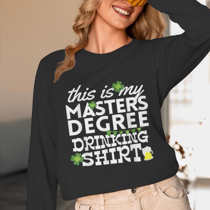 St Patricks Day Masters Degree MSW Graduation Social Work Unisex Long Sleeve T-Shirt