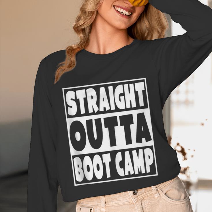 Straight Outta Boot Camp Military Basic Training Graduation Unisex Long Sleeve T-Shirt