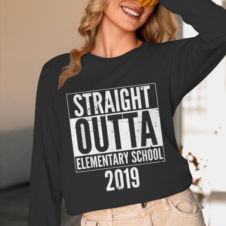 Straight Outta Elementary School 2019 Graduation Fun Unisex Long Sleeve T-Shirt