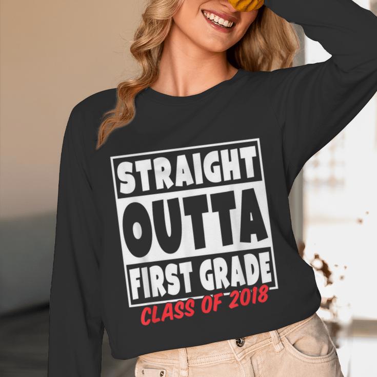 Straight Outta First Grade Class Of 2018 Graduation Unisex Long Sleeve T-Shirt