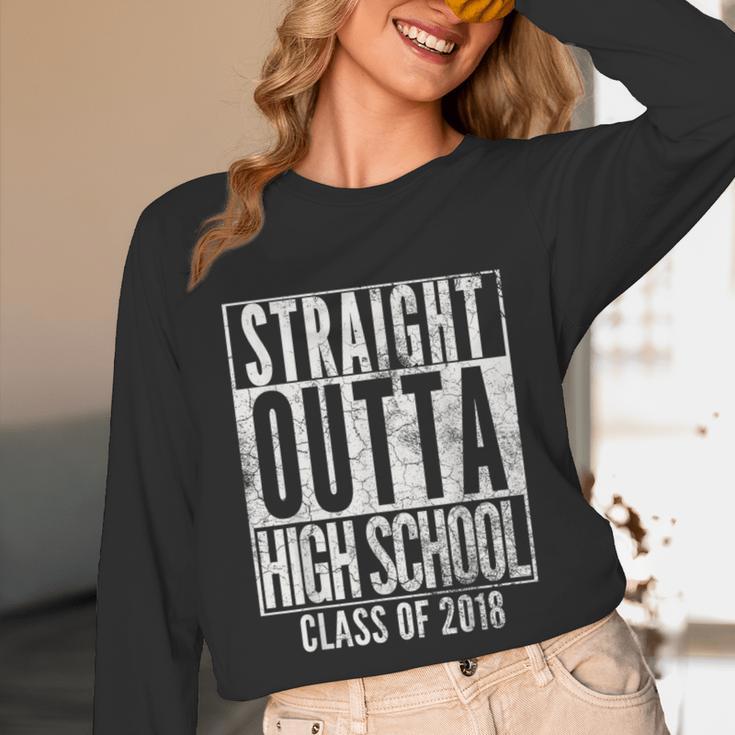 STRAIGHT OUTTA HIGH SCHOOL 2018 Graduation Grad Shirt Unisex Long Sleeve T-Shirt