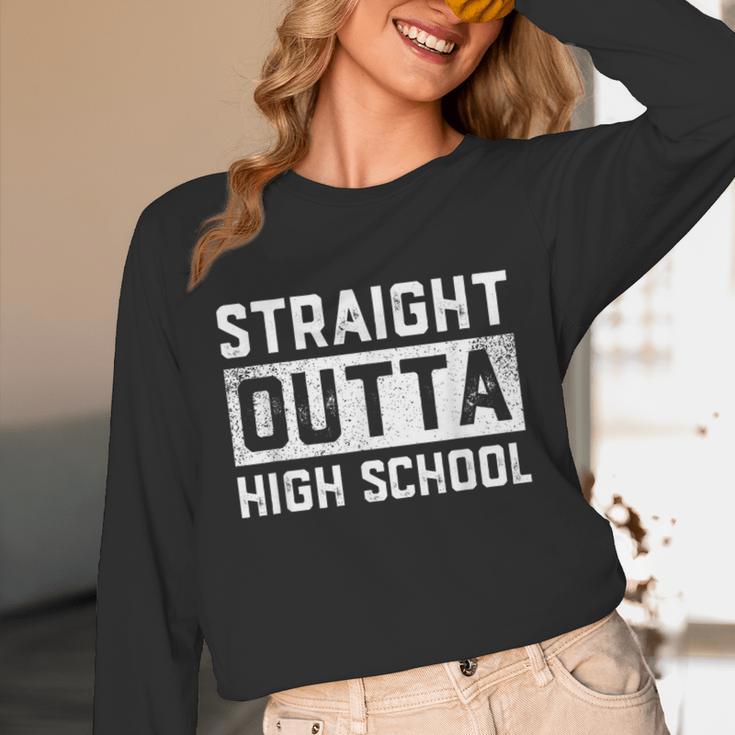 Straight Outta High School Graduation Kid Unisex Long Sleeve T-Shirt