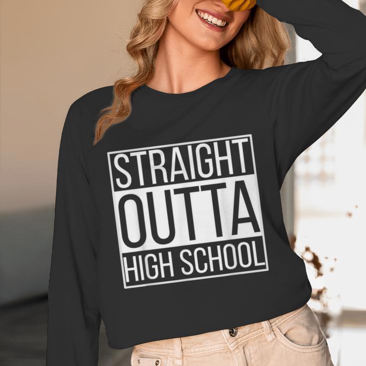 Straight Outta High School Senior Graduation Unisex Long Sleeve T-Shirt
