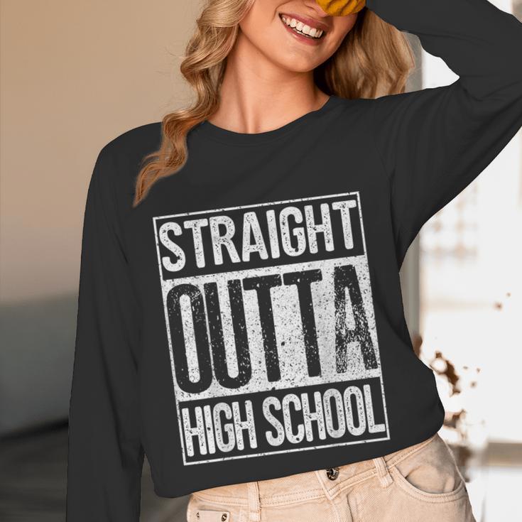 Straight Outta High School Shirt Graduation Idea Unisex Long Sleeve T-Shirt