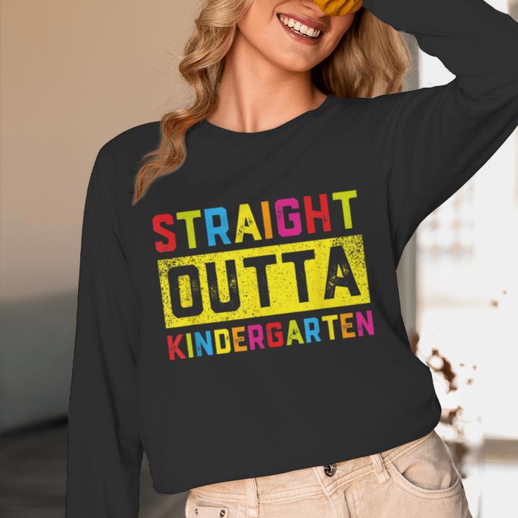 Straight Outta Kindergarten TShirt Graduation Kid Unisex Long Sleeve T-Shirt