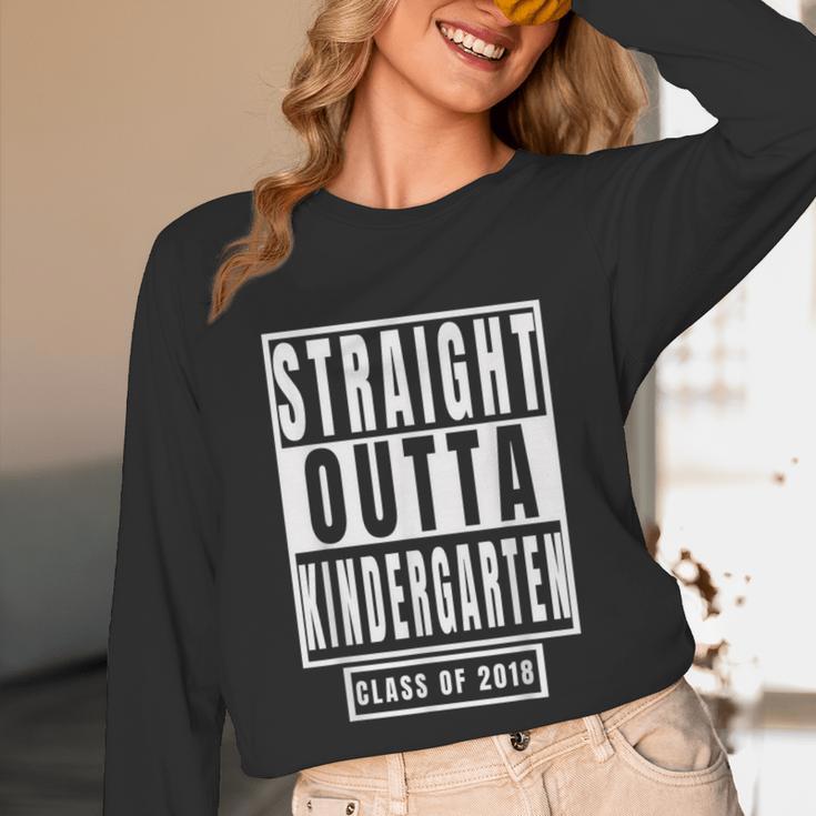 Straight Outta Kindergarten TShirt Graduation Tee Unisex Long Sleeve T-Shirt