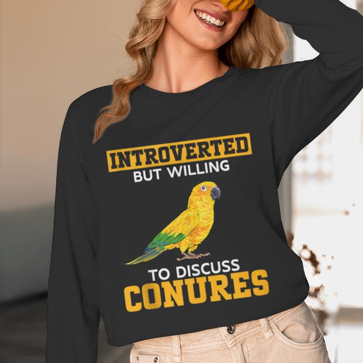Sun Conure Introvert Parrot Bird Sun Conure Unisex Long Sleeve T-Shirt