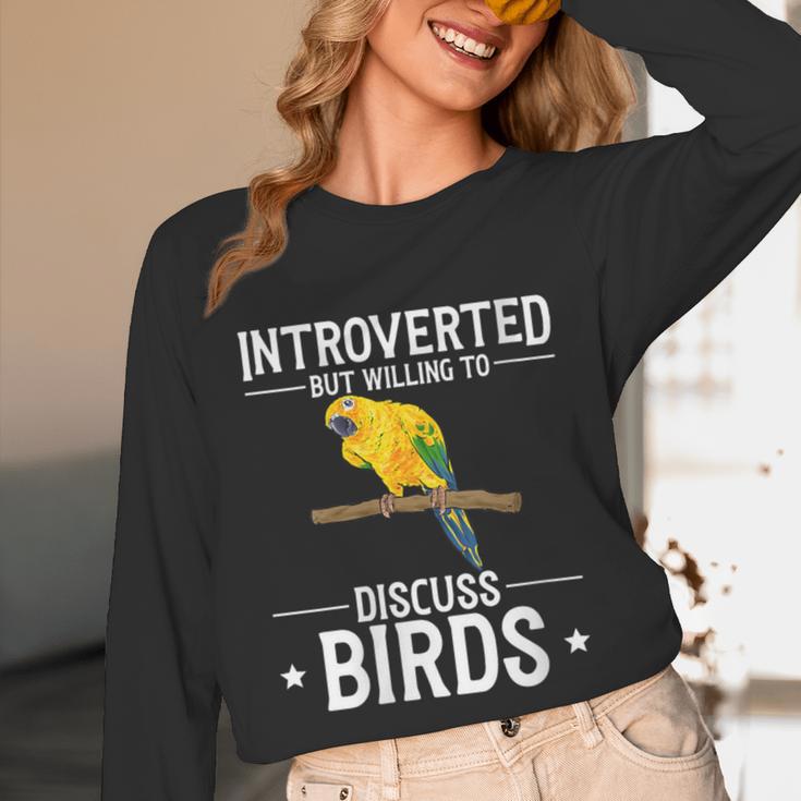 Sun Conure Introvert Parrot Bird Sun Conure Unisex Long Sleeve T-Shirt