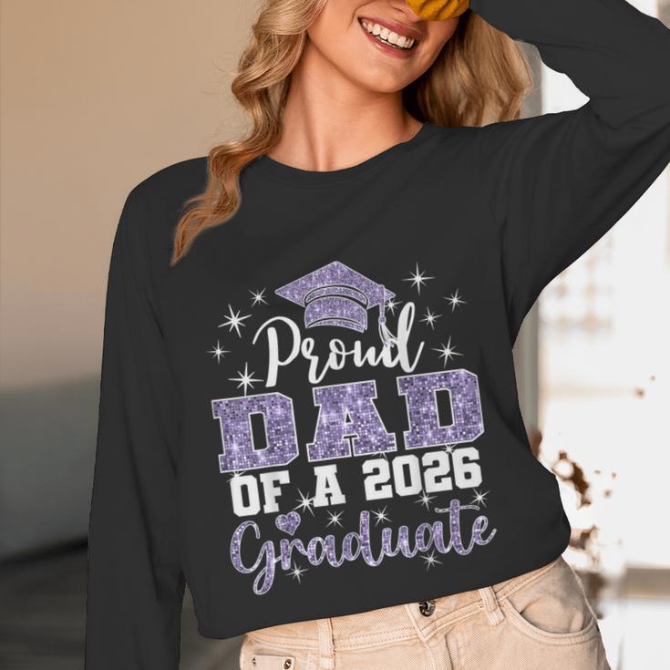 Super Proud Dad Of 2026 Graduate Senior Graduation Family Unisex Long Sleeve T-Shirt