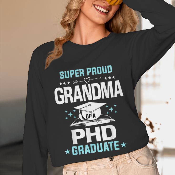 Super Proud Grandma Of A PHD Graduate Senior Graduation Unisex Long Sleeve T-Shirt