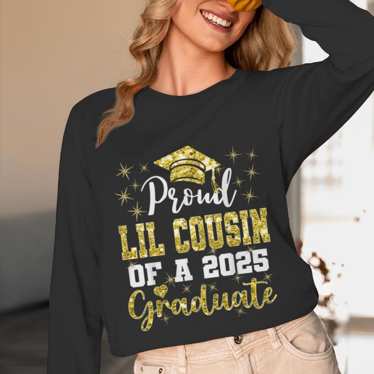 Super Proud Little Cousin Of 2025 Graduate Graduation Family Unisex Long Sleeve T-Shirt