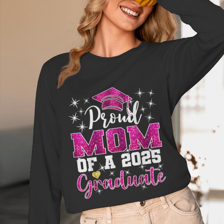 Super Proud Mom Of 2025 Graduate Senior Graduation Family Unisex Long Sleeve T-Shirt