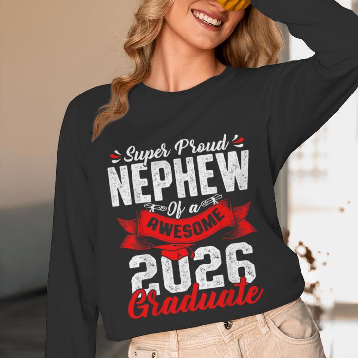 Super Proud Nephew Of a 2026 Graduate 26 Graduation Unisex Long Sleeve T-Shirt