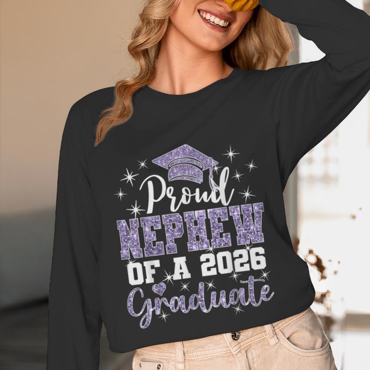 Super Proud Nephew Of 2026 Graduate Senior Graduation Family Unisex Long Sleeve T-Shirt