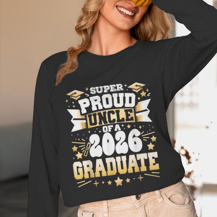 Super Proud Uncle Of A Class Of 2026 Graduate Graduation Unisex Long Sleeve T-Shirt